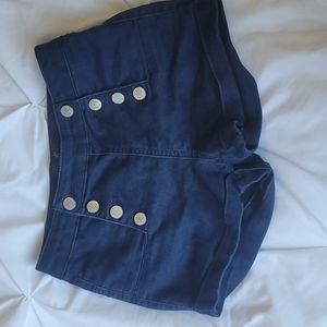 Almost famous, size 0, blue denim shorts